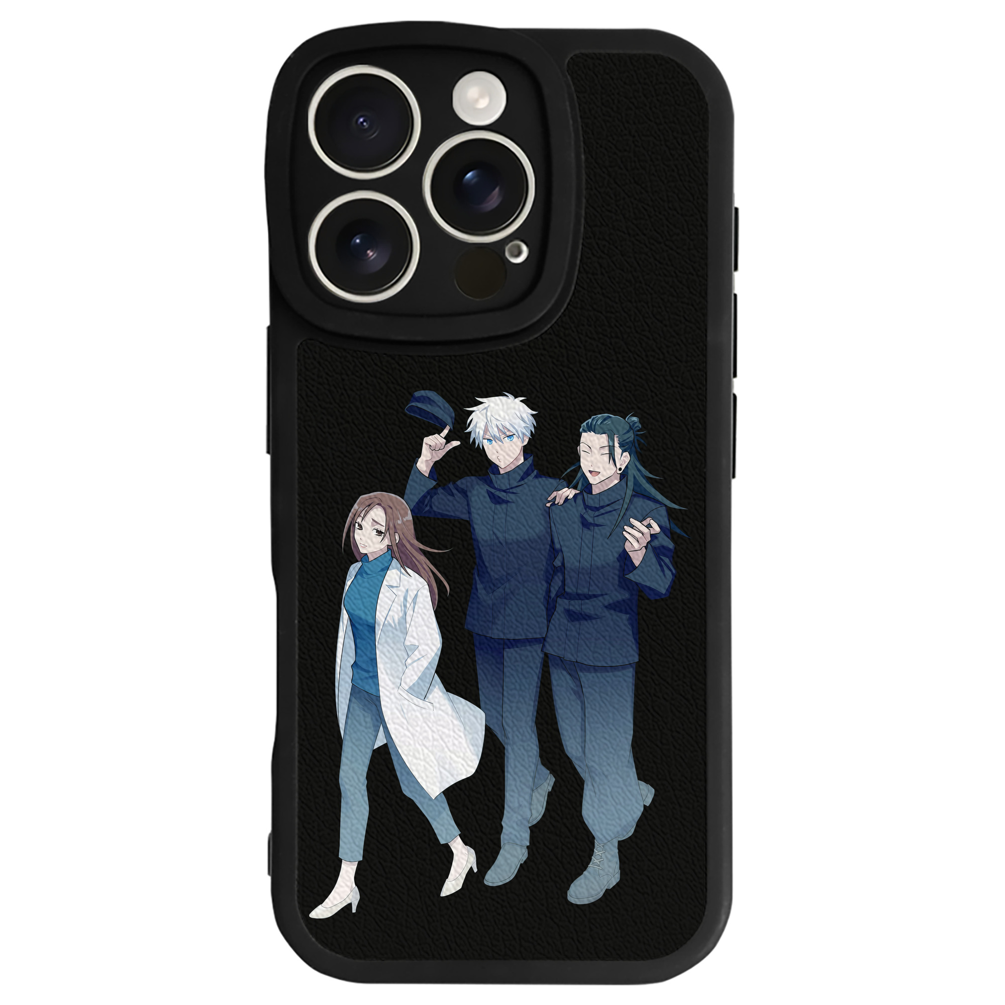 （画像用） 呪術廻戦 Jujutsu Kaisen 【iPhone 16シリーズ対応】シリコンスマホケース（レザー調） 材質：シリコン